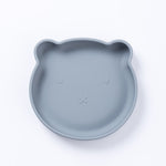Silicone Bear Plate - Stone