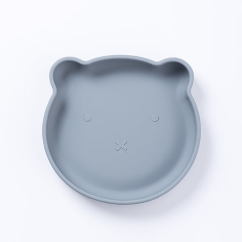 Silicone Bear Plate - Stone