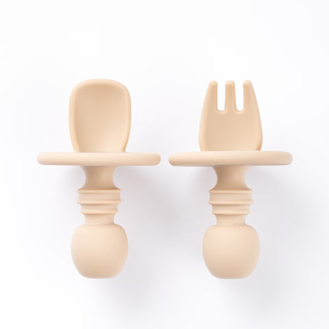 Mini Spoon and Fork - Sand